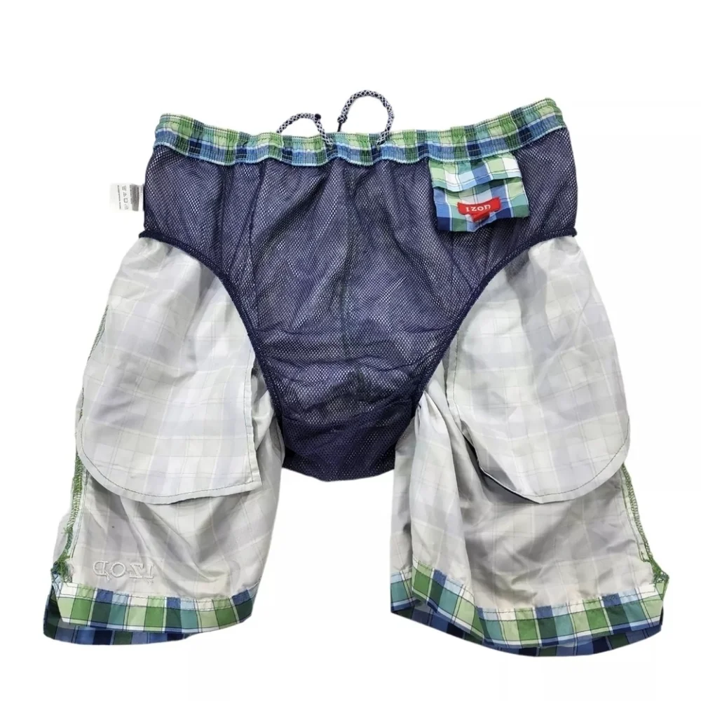 Izod Men's Lined Swim Trunks